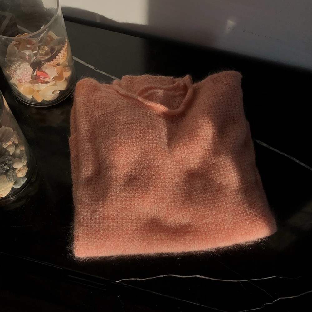 Isabel Marant Peach mohair and wool knit sweater